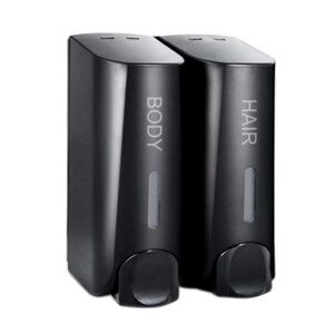 AUMIO Chamber Soap Dispenser, Gel Shampoo Conditioner Refillable 2x350ml -OPEN‎